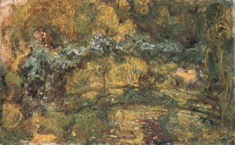 Claude Monet The Foothridge over the Water-Lily Pond Sweden oil painting art